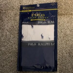 Polo by Ralph Lauren White and Navy Boxer Briefs